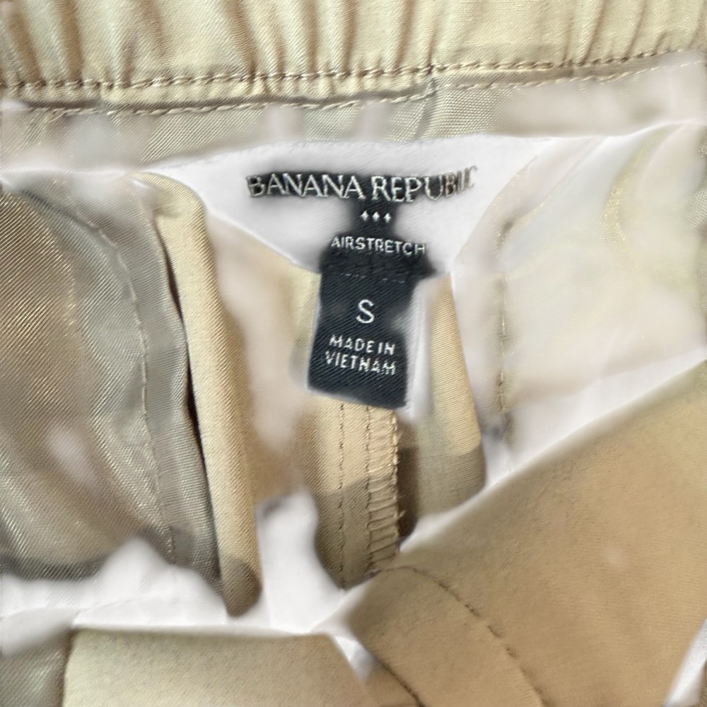 Lightweight Travel Pants Women’s Small Khaki Banana Republic Air Stretch Casual - Picture 6 of 8